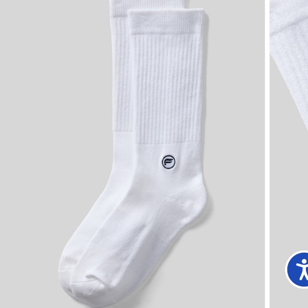 NEW FABLETICS 2 pairs EVERYDAY CREW SOCKS MENS SIZE: L/XL